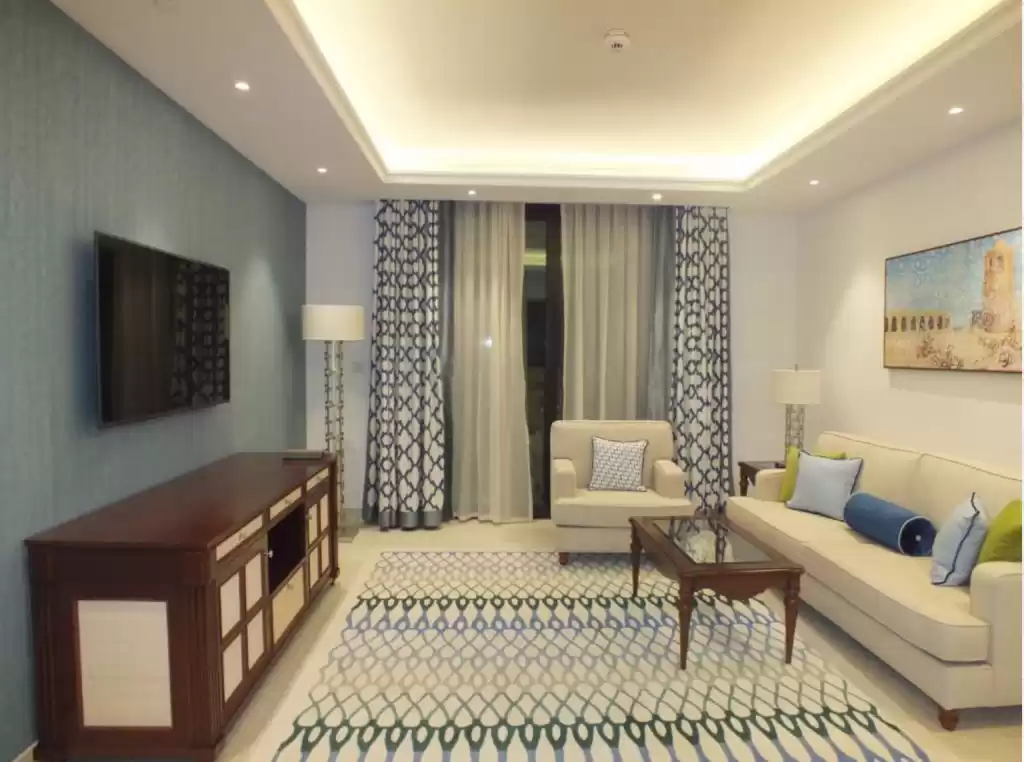Residential Ready Property 1 Bedroom F/F Hotel Apartments  for rent in Doha #8257 - 1  image 